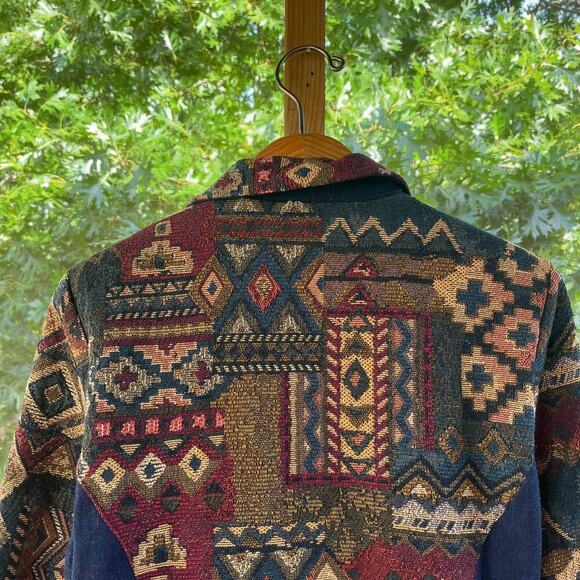 Howard Wolf Women's Vintage Patchwork Western Style Jacket Size 12 - Picture 3 of 9